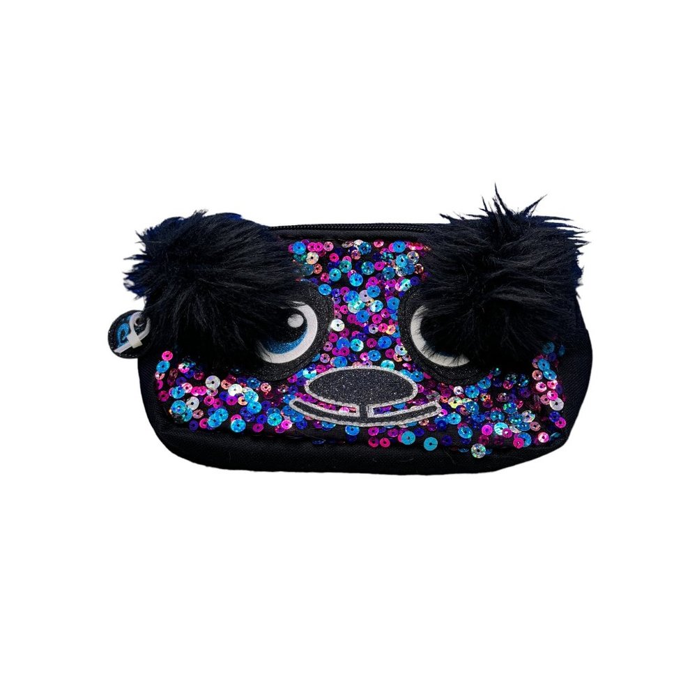 Justice Sequin Panda Pencil Case